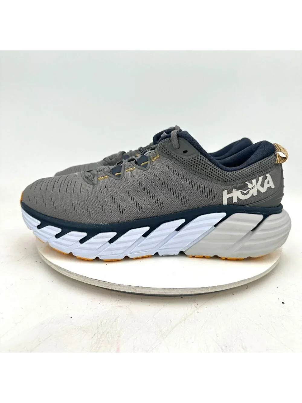 Hoka One One Gaviota 3 Men Size 12.5D 1113520 CGOB Charcoal Gray Ombre Blue Shoe